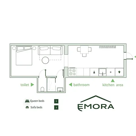 Apartman Emora Modern Center Prága